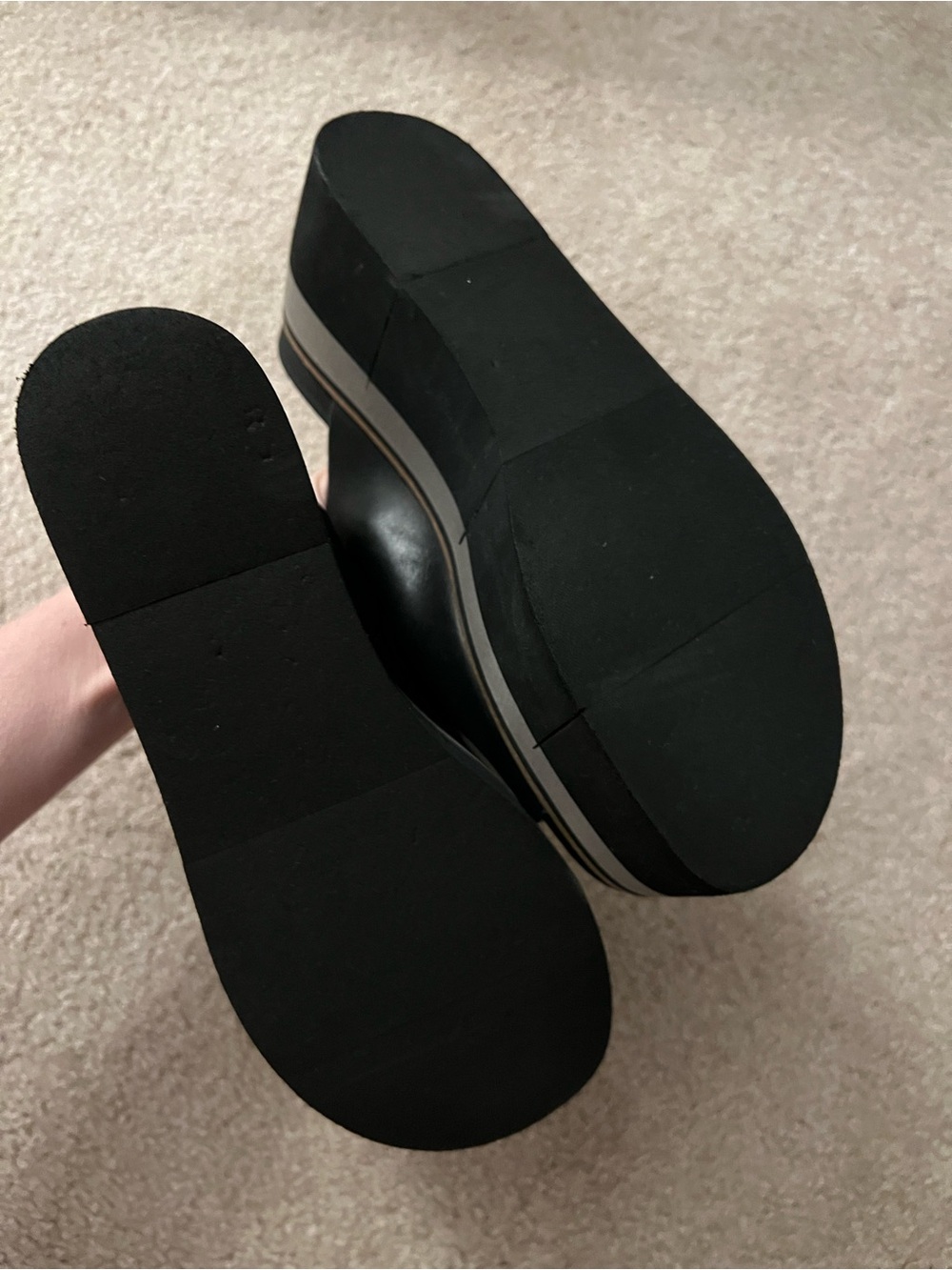 Naked Feet Flow Black and Gray Layered Platform - Picture 3 of 5